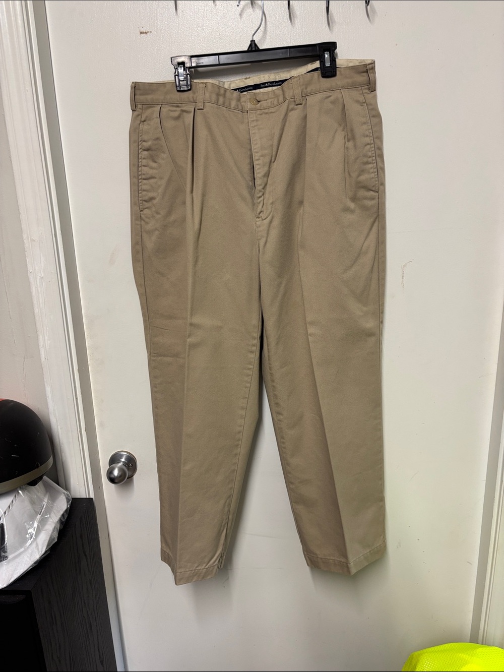 Polo by Ralph Lauren Men's Pleated Chinos in Khaki Tan